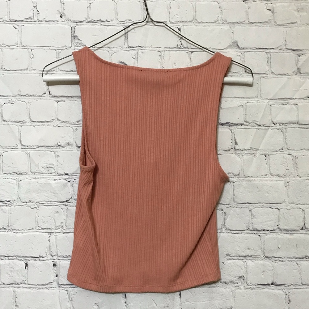Pink Button Tank - Picture 3 of 4